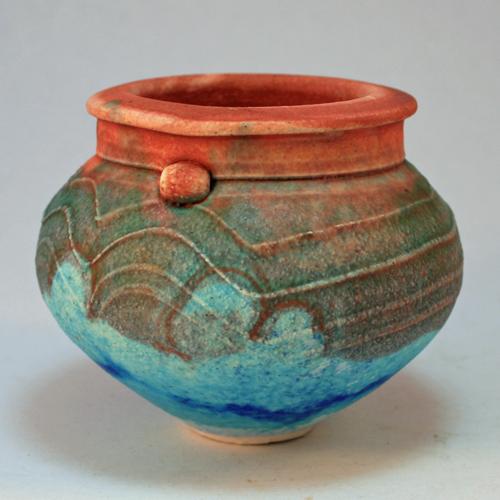 Brindabella Pottery. Dry-glaze vase